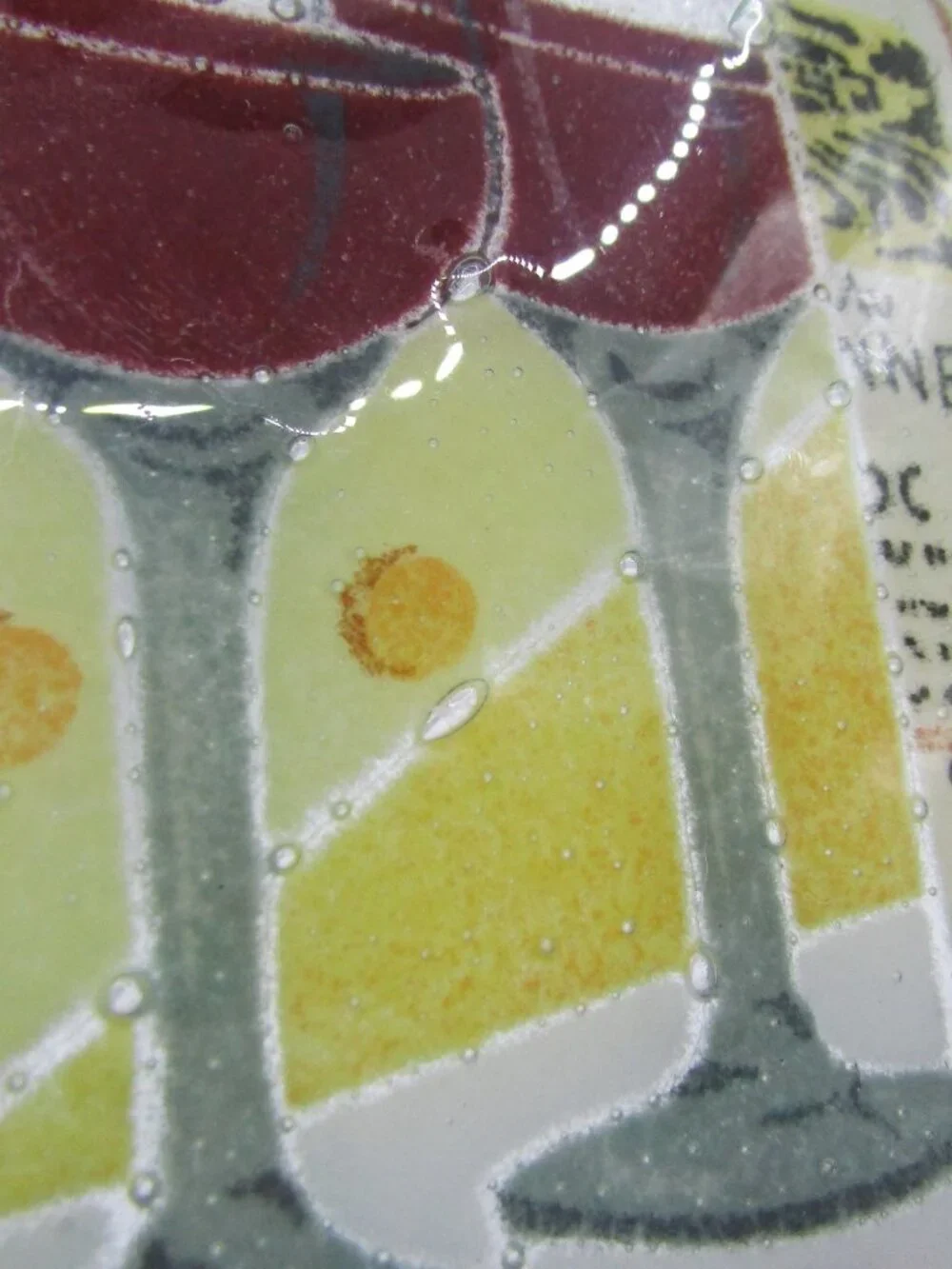 Peggy Karr Fused Art Glass Wine and Grapes 11